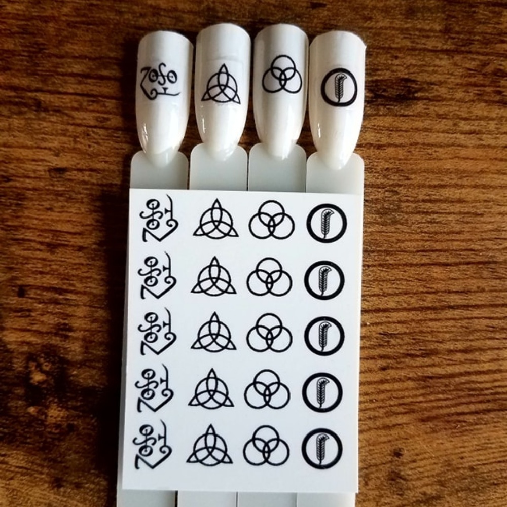Led Zeppelin Nail Decals